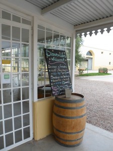 CarinaE Vinedos & Bodega tasting room entrance, Mendoza, Argentina