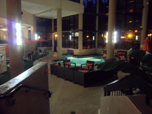 Indoor Outdoor Pool at the Sheraton Charlotte Airport