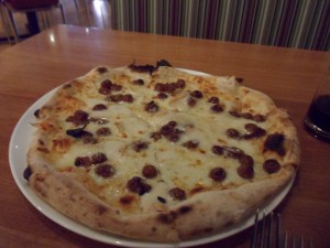 La Madia Taleggio and 3-Hour Roasted Grapes white pizza