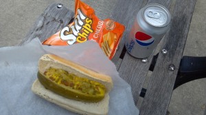 $5.50 lunch combo outside the Shedd Aquarium