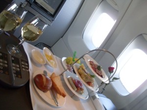 using airline miles for amazing first class trips