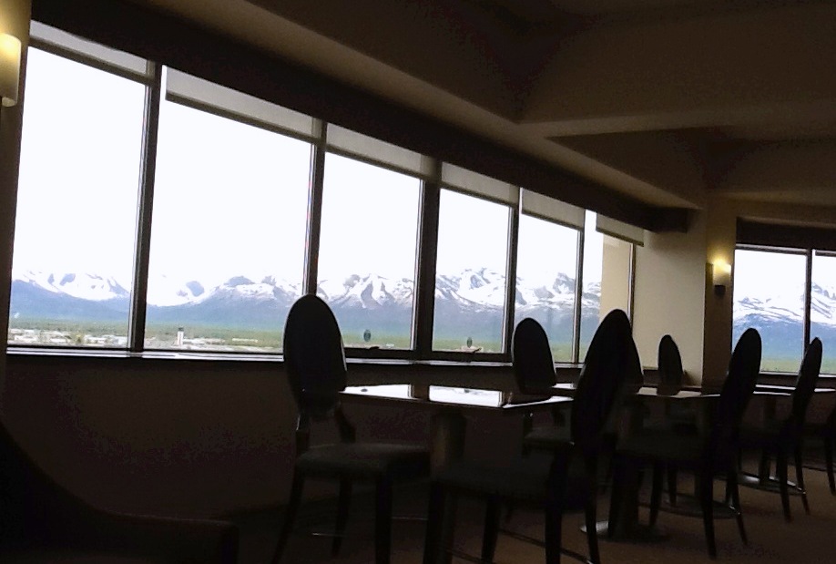 View from the Sheraton Anchorage Club Lounge 