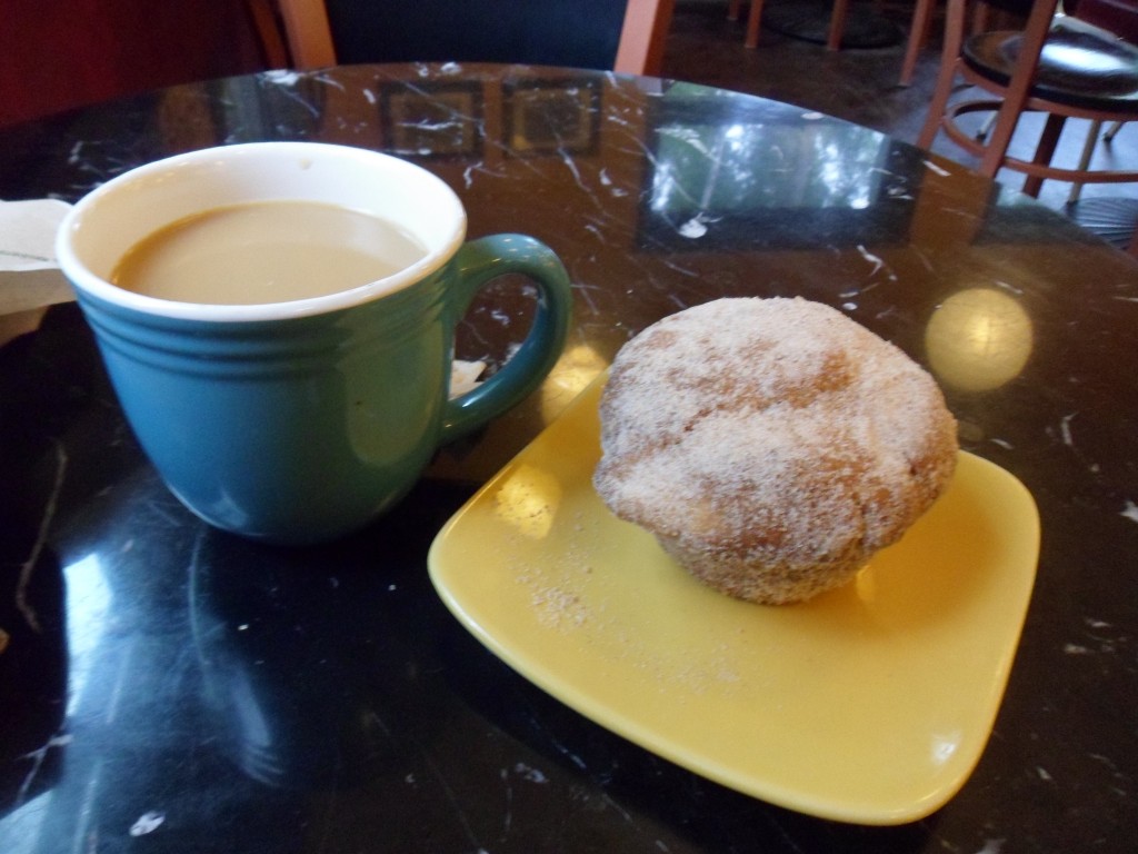 nutmeg donut muffin at Flying Squirrel Bakery