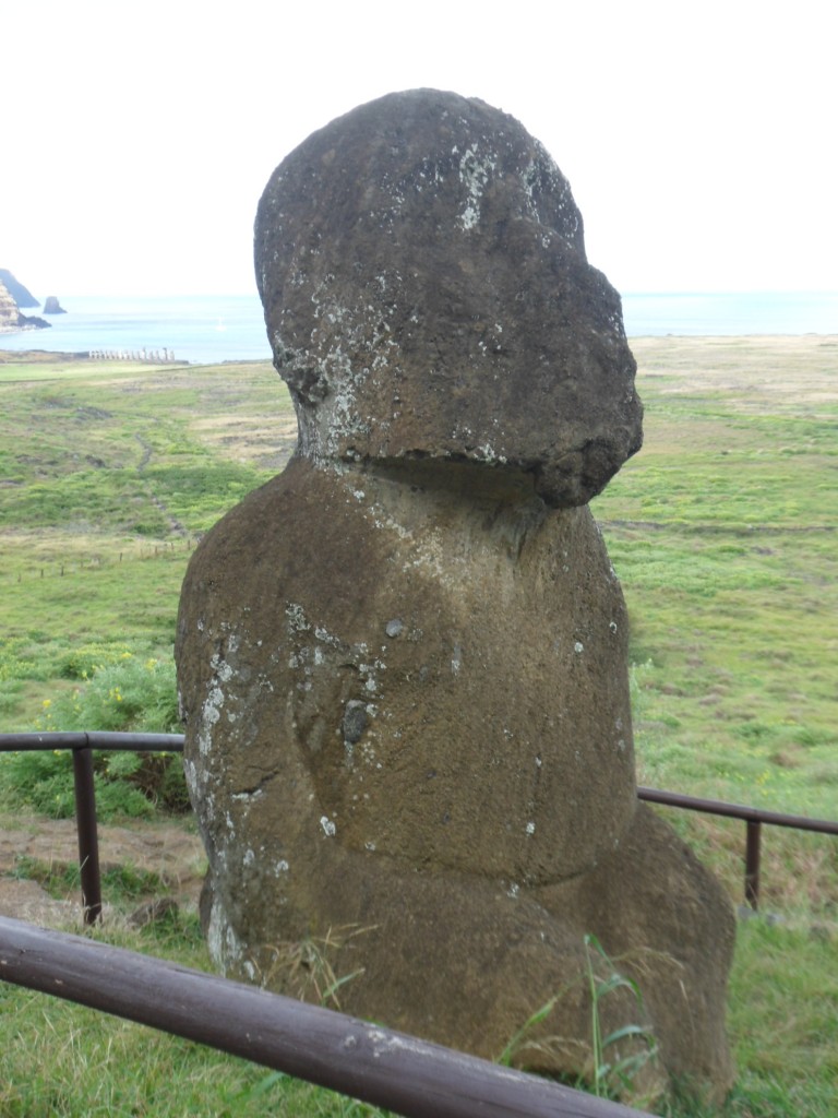 Easter Island Rano Raraku Quarry Priest Statue